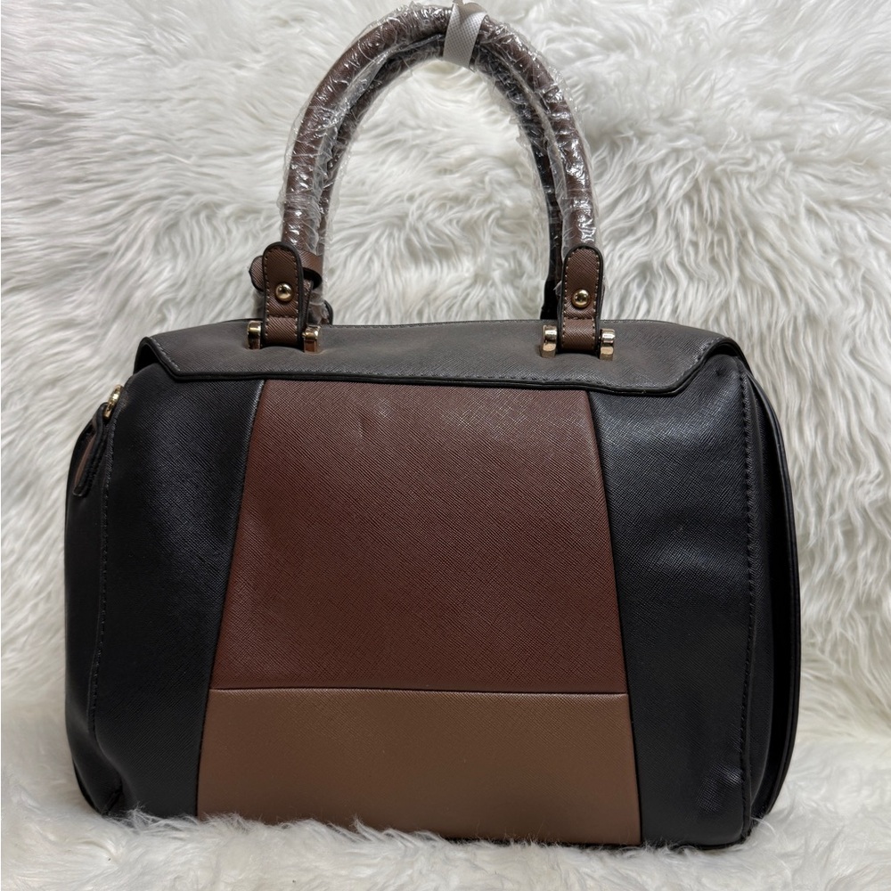 Chic Black and Brown Women's Satchel